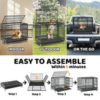37 inch steel dog kennel