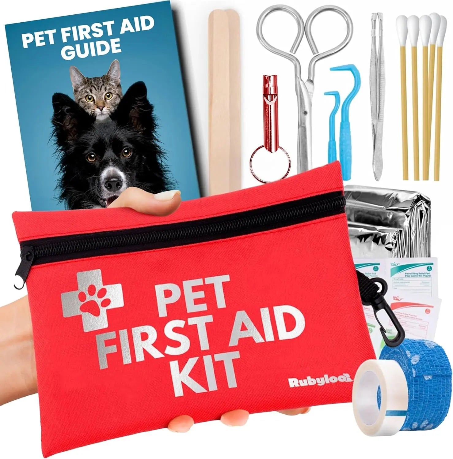 Dog & Cat First Aid Kit Vet Approved Emergency Supplies Travel Home RV
