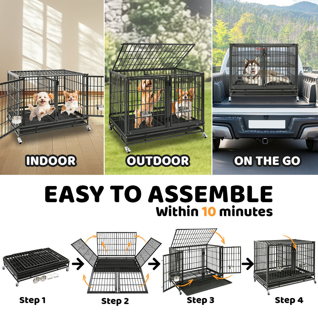 Purchase Double door dog kennel