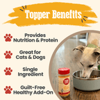Farm to Pet Chicken Treat Topper – Single-Ingredient Dog & Cat Food Topper