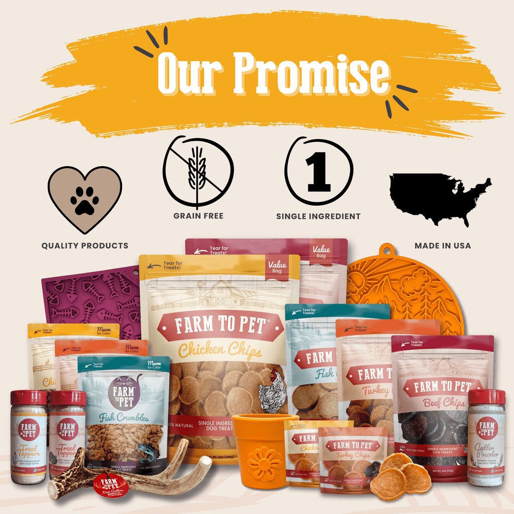 Farm to Pet Chicken Treat Topper – Single-Ingredient Dog & Cat Food Topper