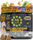 Googipet 10-in-1 Multivitamin Soft Chews for Dogs – Chicken Flavor, 90 Count