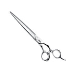 Hair cutting scissors with 'ZUCA' branding on a white background