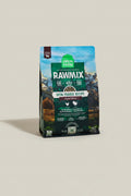 Open Farm Rawmix dog food package on a beige background