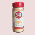 Jar of Farm to Pet Freat Toppers dog food topper on a white background