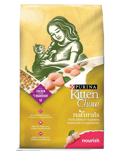 Purina Kitten Chow cat food package