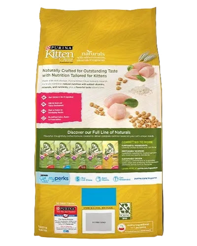 Purina Kitten Chow food package