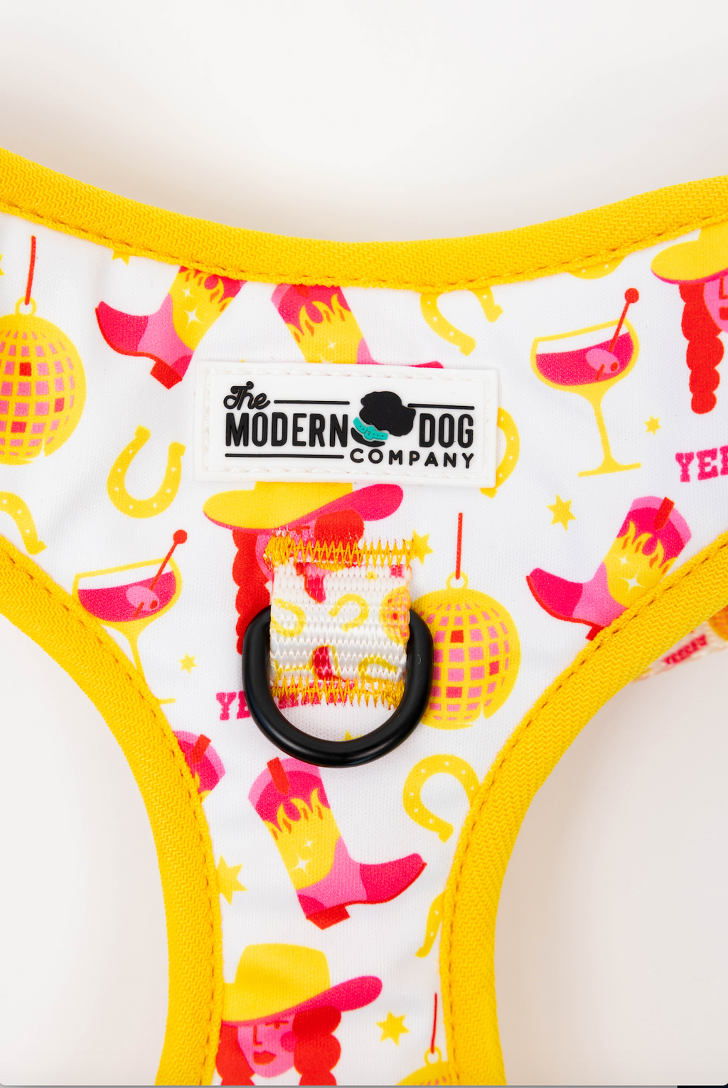 Yeehaw Dog Harness – Disco Cowgirl Print