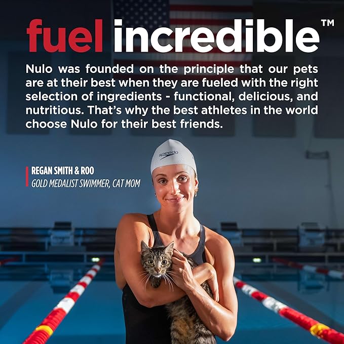 a cat with Nulo pet food