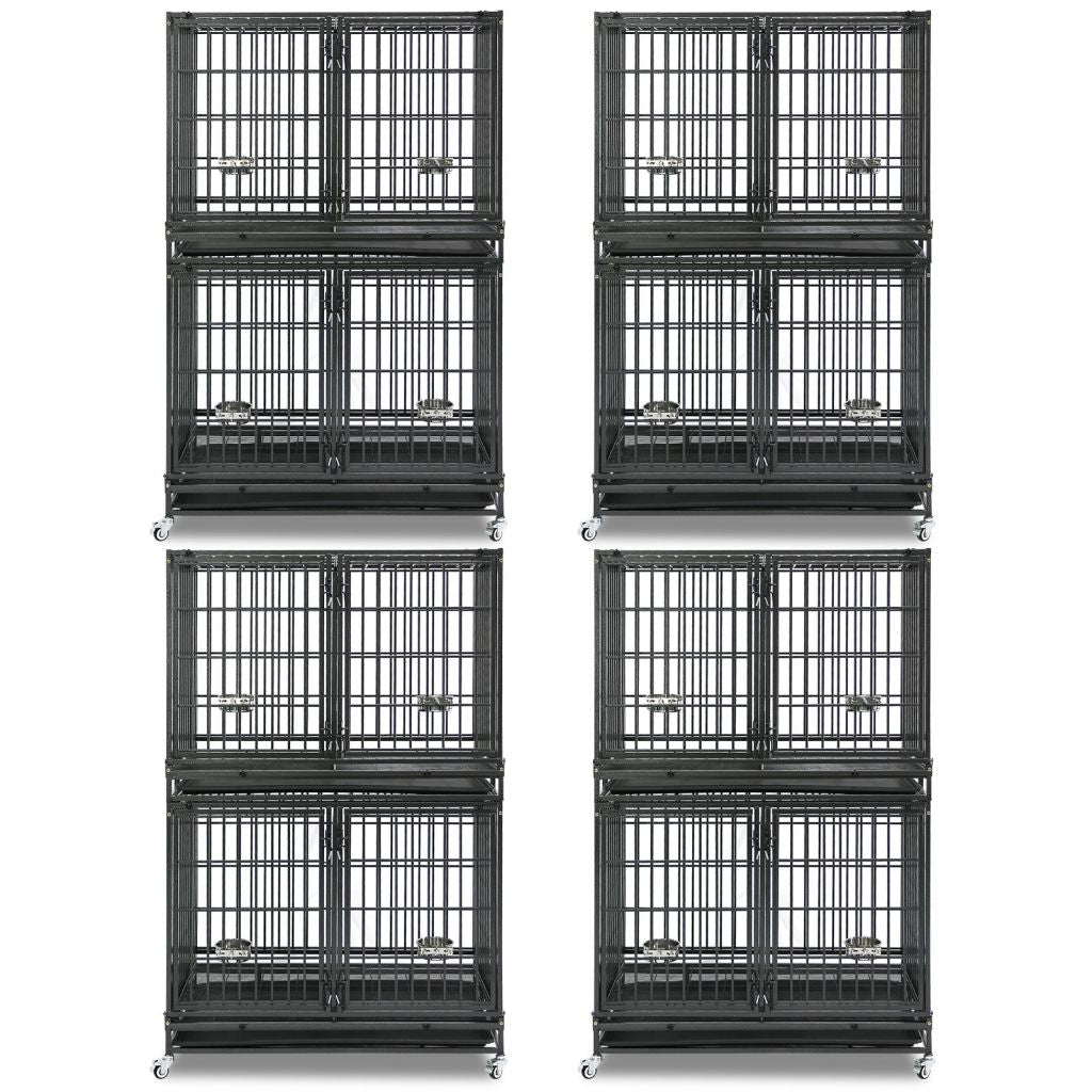 All metal dog cage