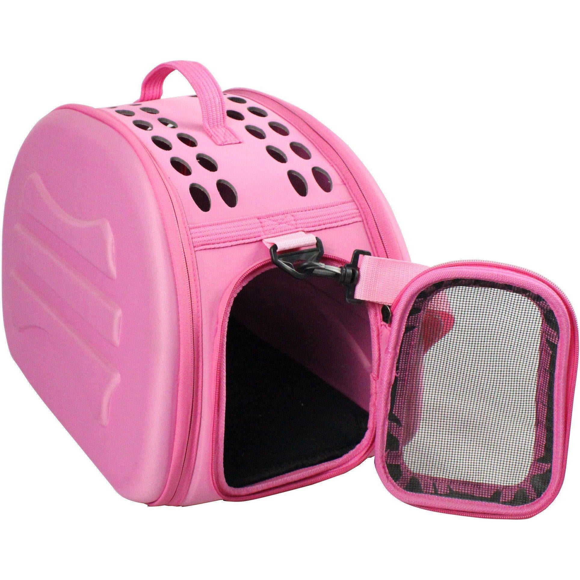 military style foldable dog carrier