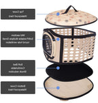 foldable pet carrier with handle