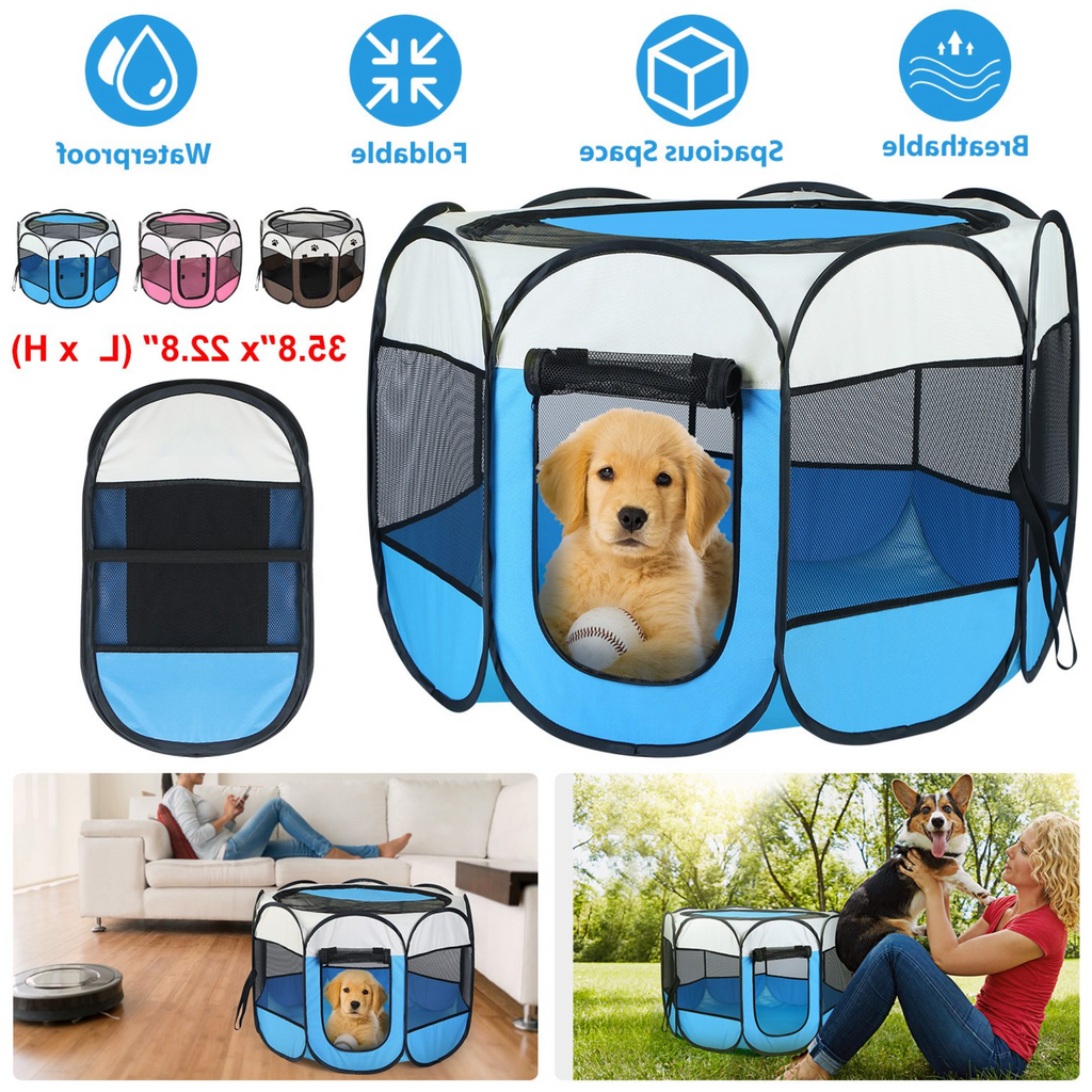 indoor outdoor portable puppy playpen