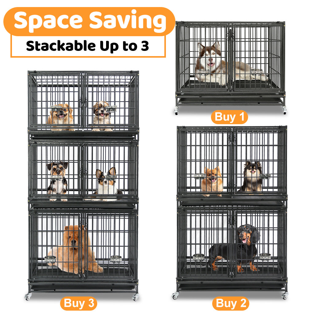 Browse 44 inch stackable kennel