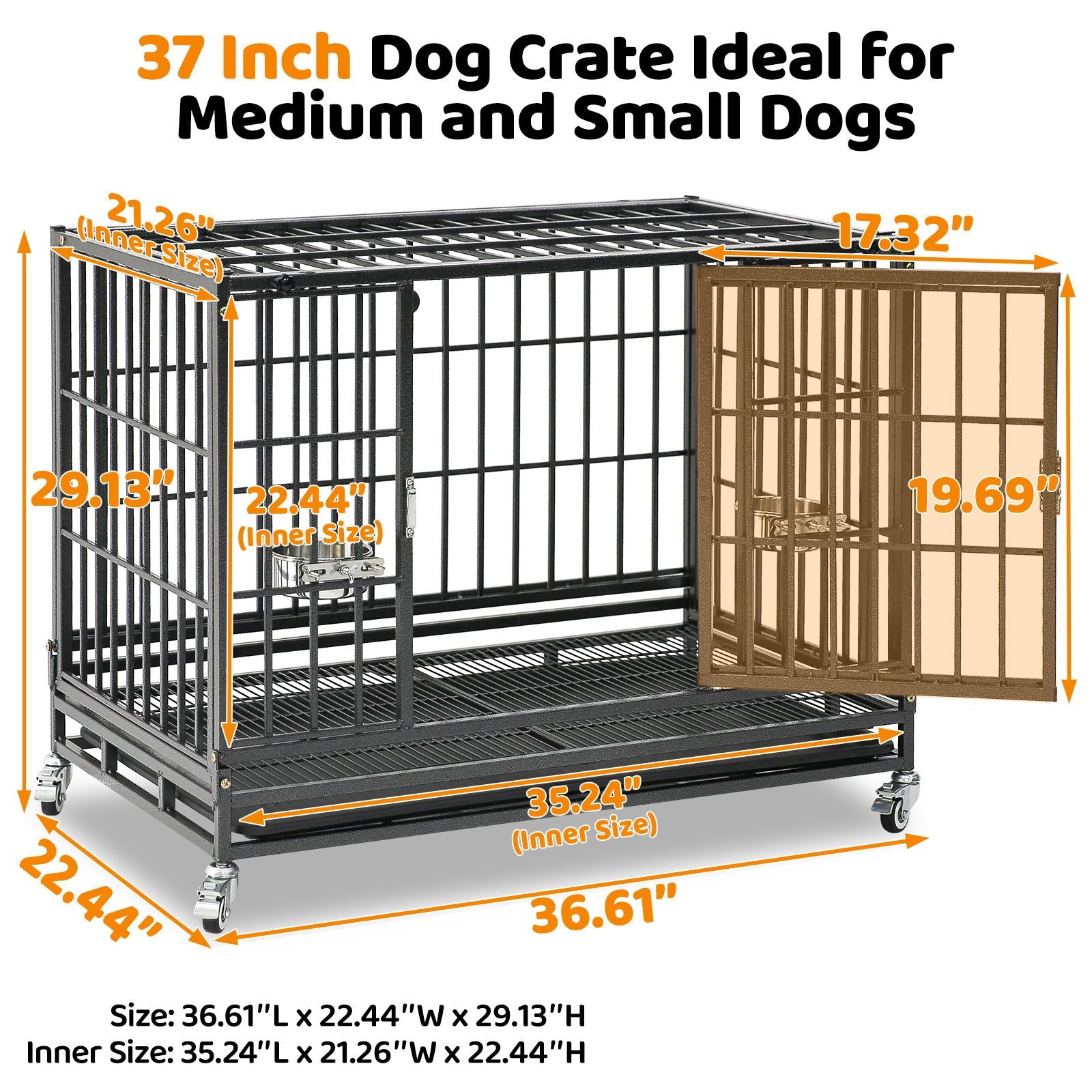 stackable metal dog kennel