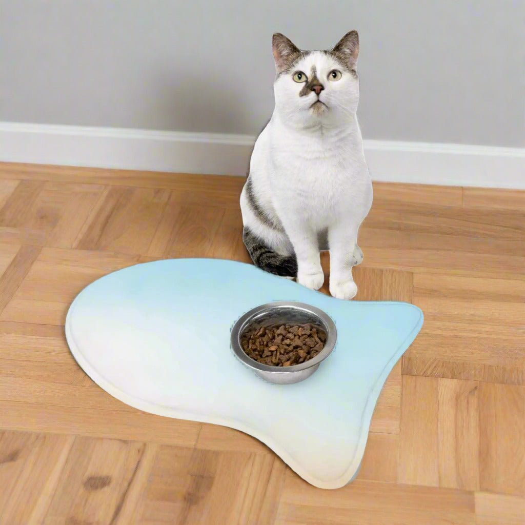 Stylish Pet Feeding Mat - Non-Slip Design for Dogs & Cats